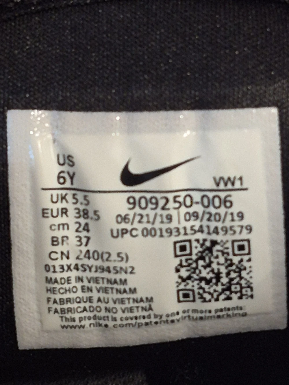 Nike Roshe G Golf Athletic Shoes Boy's Size US 6Y